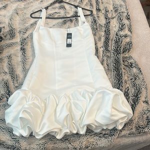 White fashion nova dress